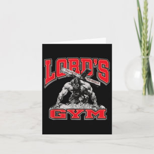 Carte Lords Gym Bench Presse Le Péché Du Monde, Christ