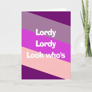 Carte Lordy, anniversaire de seigneurie