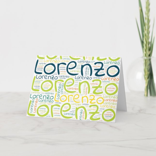 Carte Lorenzo (Devant)