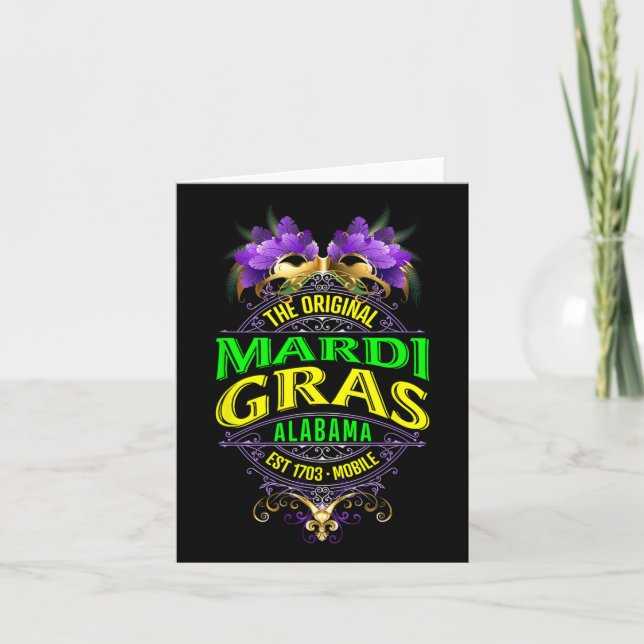 Carte L'original mobile Alabyma Mardi Gras (Devant)