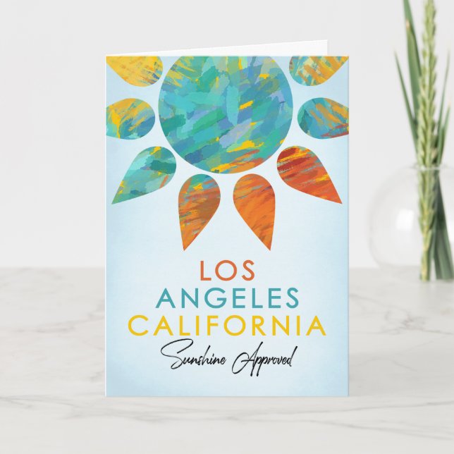 Carte Los Angeles California Sunshine Travel (Devant)