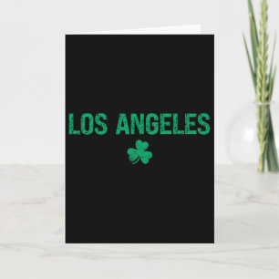Carte Los Angeles Irish Shamrock St Patrick's Day