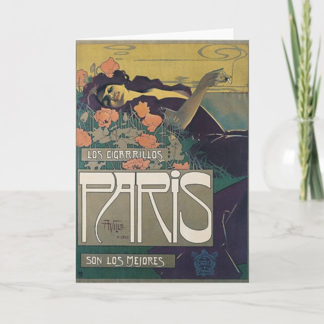 Carte Los Cigarrillos París, (Devant)
