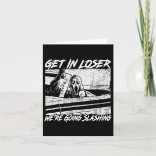 Carte Loser on va couper l'horreur Halloween