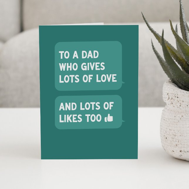Carte Lots of love funny green Happy Father's Day (Créateur téléchargé)