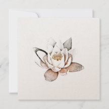 CARTE LOTUS BLANCHE