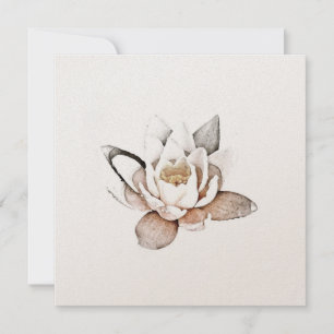 CARTE LOTUS BLANCHE