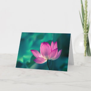 Carte Lotus Water Lily Flower