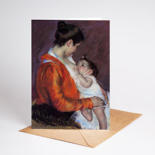 Carte Louise allaitant son enfant   Mary Cassatt