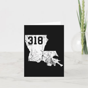 Carte Louisiana State Area Code 318 Tee New Orleans Mard