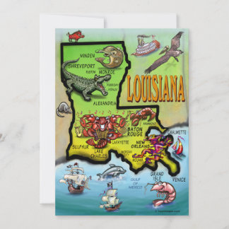 Carte Louisiane