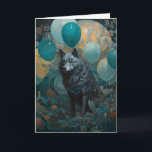 Carte Loup avec ballons Anniversaire<br><div class="desc">Cette conception peut être personnalisée dans la zone fournie en modifiant la photo et/ou le texte. Vous pouvez également le customiser en cliquant sur Personnaliser ce Modèle, puis en choisissant l'option cliquer pour customiser et supprimer ou modifier la couleur de l'arrière - plan, ajouter du texte, modifier la couleur ou...</div>