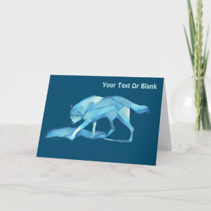 Carte Loup bleu