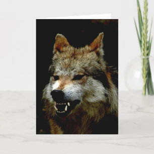 Carte Loup de Halloween