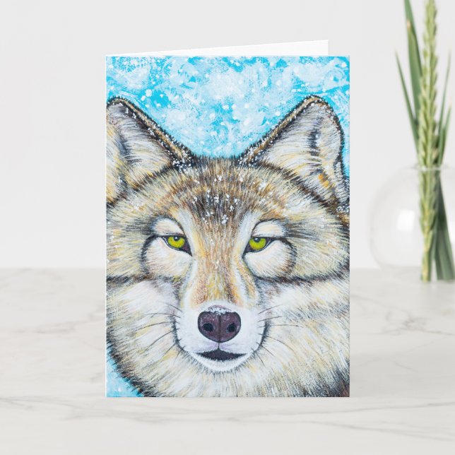 Carte Loup des neiges (Devant)