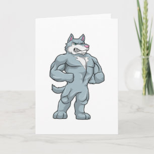 Carte Loup en culturiste extrême
