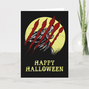 Carte Loup-garou-loup-garou d'Halloween Loup hurlant