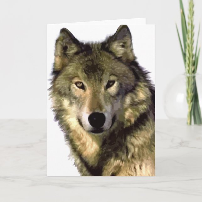 Carte Loup gris (Devant)