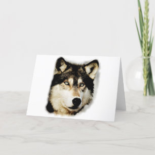 Carte Loup motivationnel unique