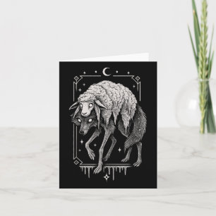 Carte Loup Mouton Horreur Déplaisant Folklore Horreur Go