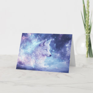 Carte Loup parmi la galaxie d'étoiles