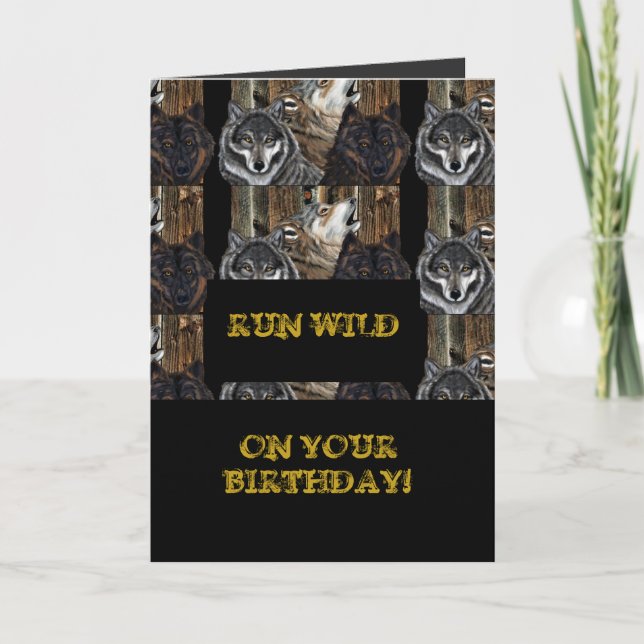 CARTE LOUPS  (Devant)