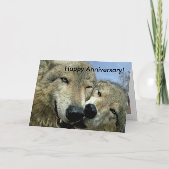 Carte Loups Anniversaire Heureux Pour L Associe Zazzle Fr
