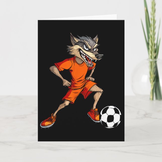 Carte Loups Footbyll Footbyller Loup  (Devant)