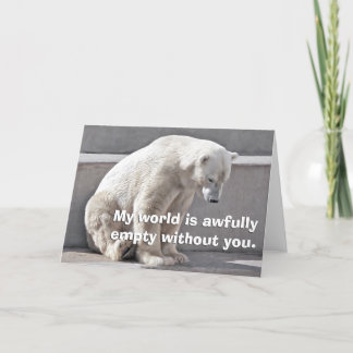 Carte L'ours polaire vous manque