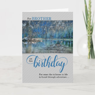 Carte L'Outdoorsman de l'anniversaire du frère Kayak Row
