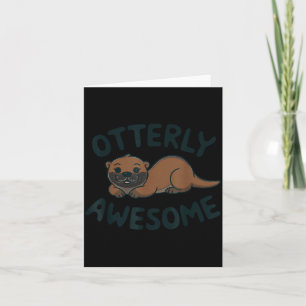 Carte Loutre Dans Un Cket Drôle de Pyjama de Loutre Cost