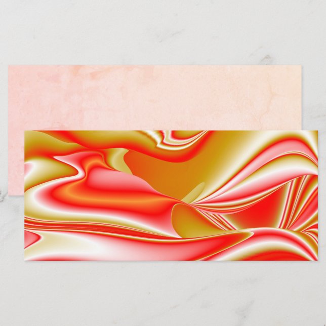 Carte Love and Gold Abstrait 3D Rainbowart (Devant / Derrière)