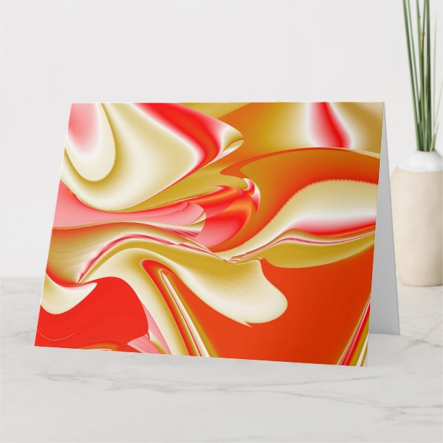 Carte Love and Gold Abstrait 3D Rainbowart (Devant)