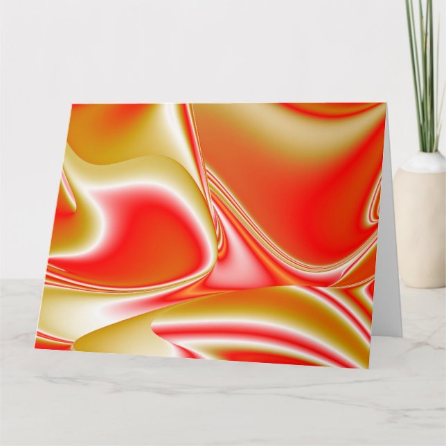 Carte Love and Gold Abstrait 3D Rainbowart (Devant)