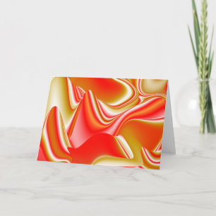 Carte Love and Gold Abstrait 3D Rainbowart