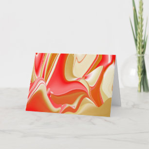 Carte Love and Gold Abstrait 3D Rainbowart