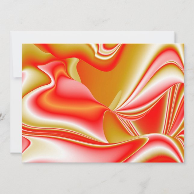 Carte Love and Gold Abstrait 3D Rainbowart (Devant)