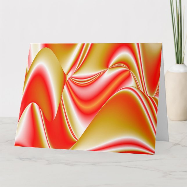Carte Love and Gold Abstrait 3D Rainbowart (Devant)