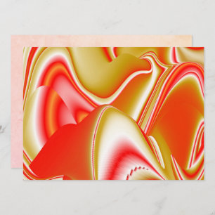 Carte Love and Gold Abstrait 3D Rainbowart
