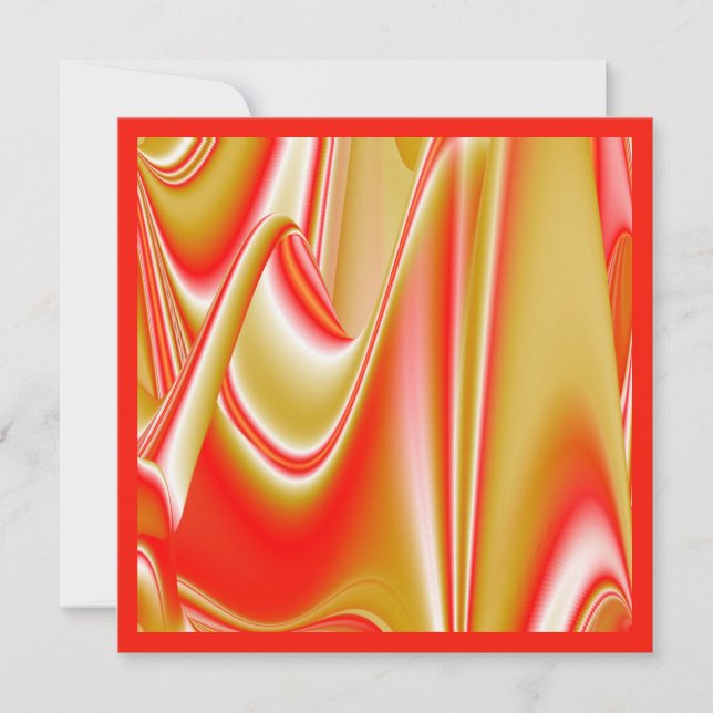 Carte Love and Gold Abstrait 3D Rainbowart (Devant)