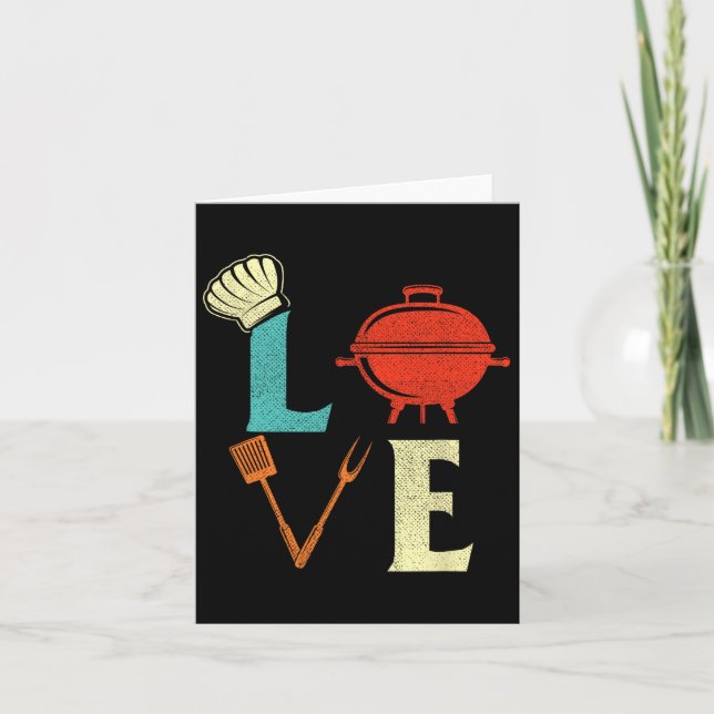 Carte Love Bbq Lover Pitmaster Grill Grill Barbecue (Devant)