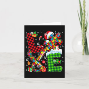 Carte Love Christmas Sensibilisation sur l'autisme Père