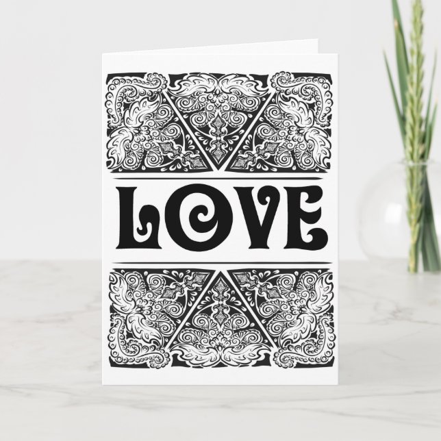 Carte Love - Citation de déclaration positive (Devant)