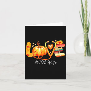 Carte Love Cna Vie Citrouille Automne Automne Thanksgivi