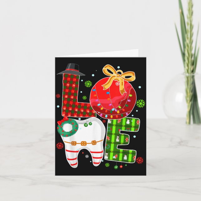 Carte Love Dental Life Bauble Tooth Dentist Fall Christm (Devant)
