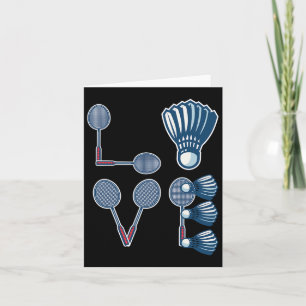 Carte Love Dminton Chemise Dminton Lover Dminton Joueur 