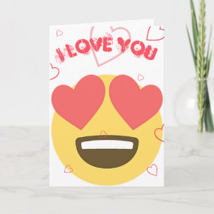 Carte Love Emoji Card