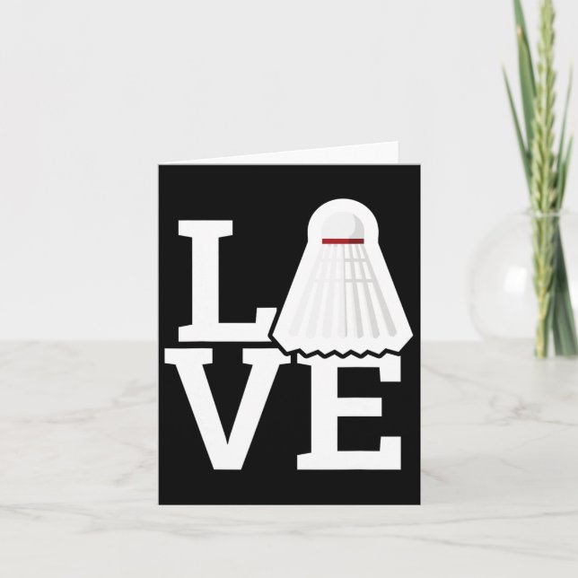 Carte Love Feather Shuttle Dminton Lover Tee (Devant)
