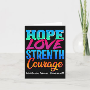 Carte Love Force Courage - Leucémie Cancer Sensibilisati