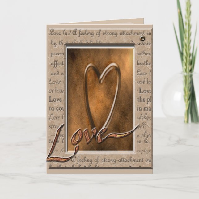 Carte Love Greeting Card (Devant)